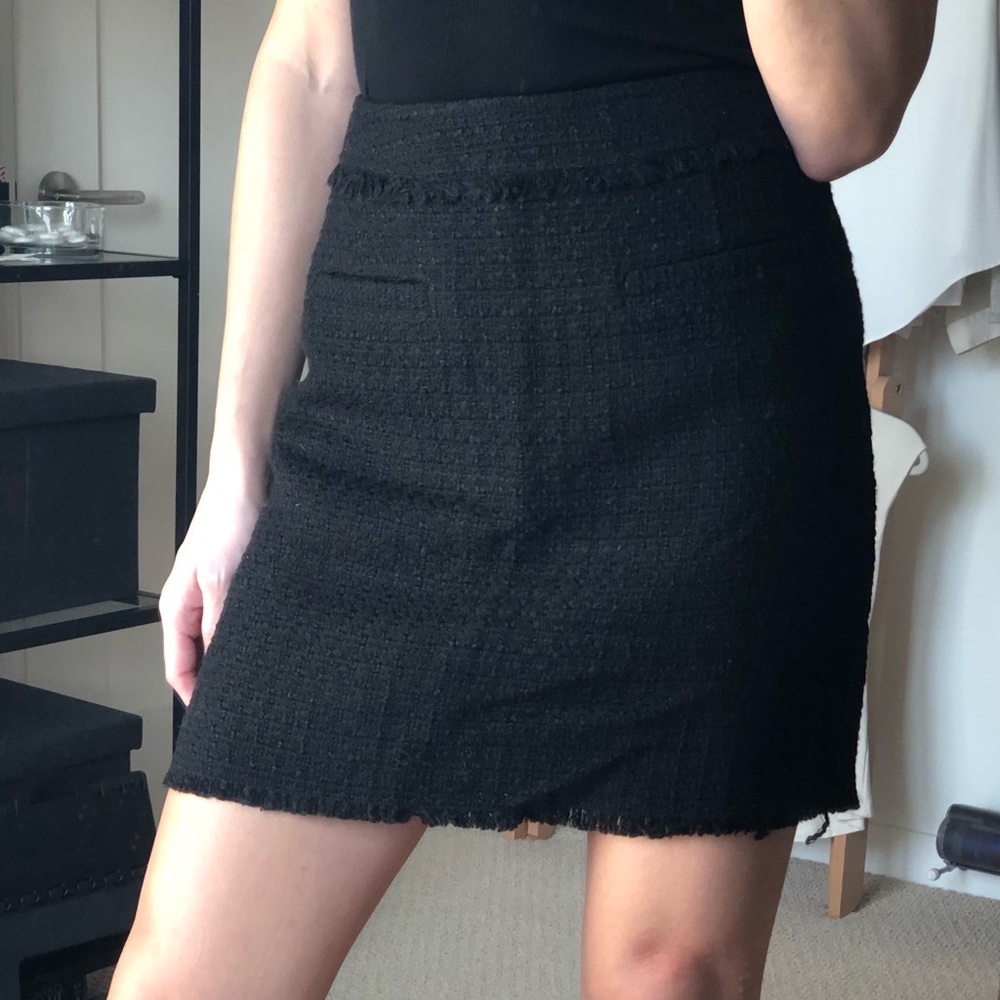 Black tweed skirt
